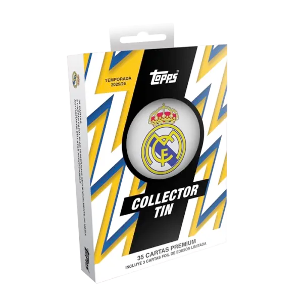 Topps Real Madrid Collector Tin 2025/26 – Lata Coleccionista (35 cartas)