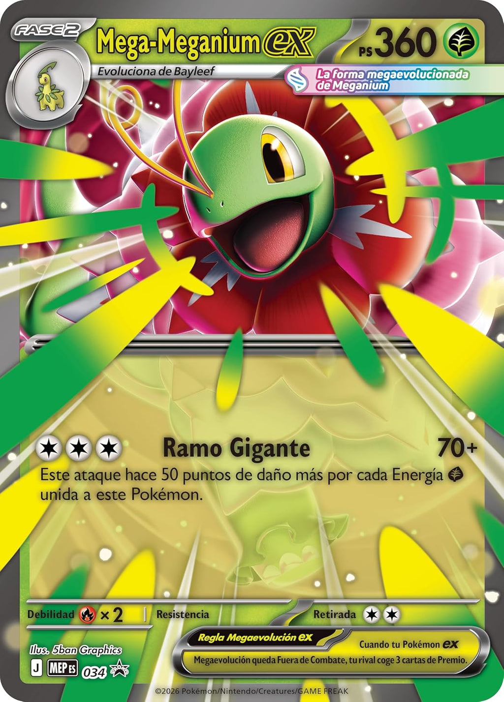 Pokémon: Colección de Megaevolución-Héroes Ascendentes (1 Carta holográfica de promoción, 1 Carta de Gran tamaño con Efecto 3D y 4 Sobres de Mejora)