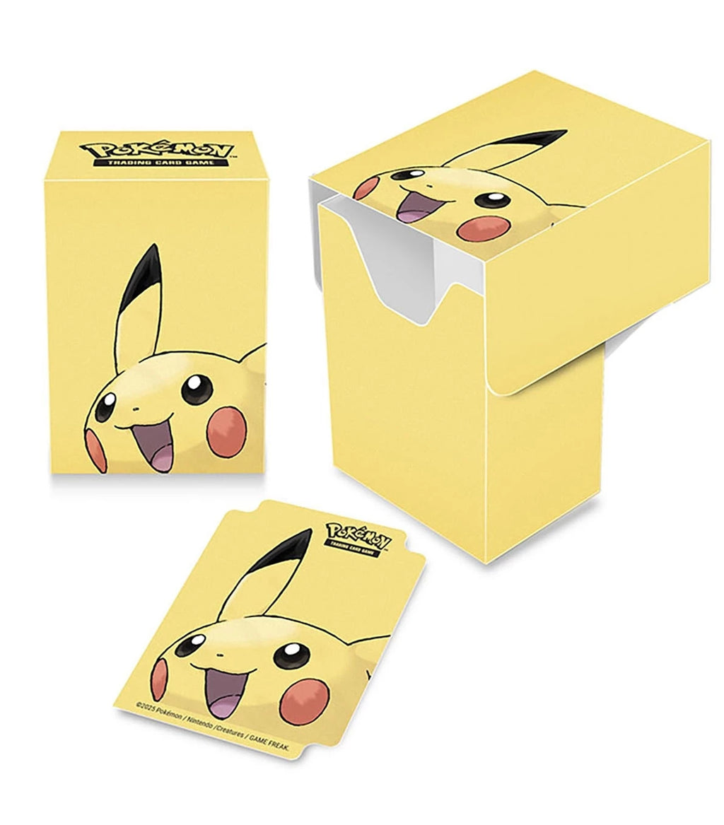 Caja de mazo amarilla Pikachu Pokemon Ultra PRO