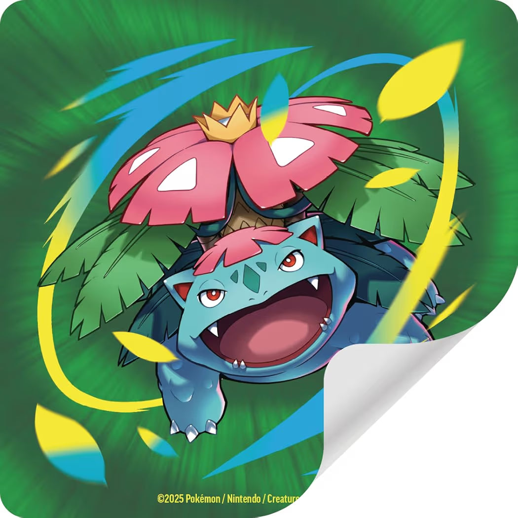 Colección prémium Mega-Venusaur ex (1 Carta holográfica de promoción, 1 Carta de promoción de Gran tamaño con Efecto 3D y 8 Sobres de Mejora)