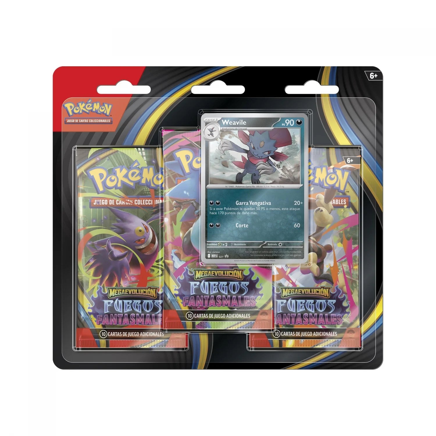 Pack de 3 Sobres de Cartas Fuegos Fantasmales