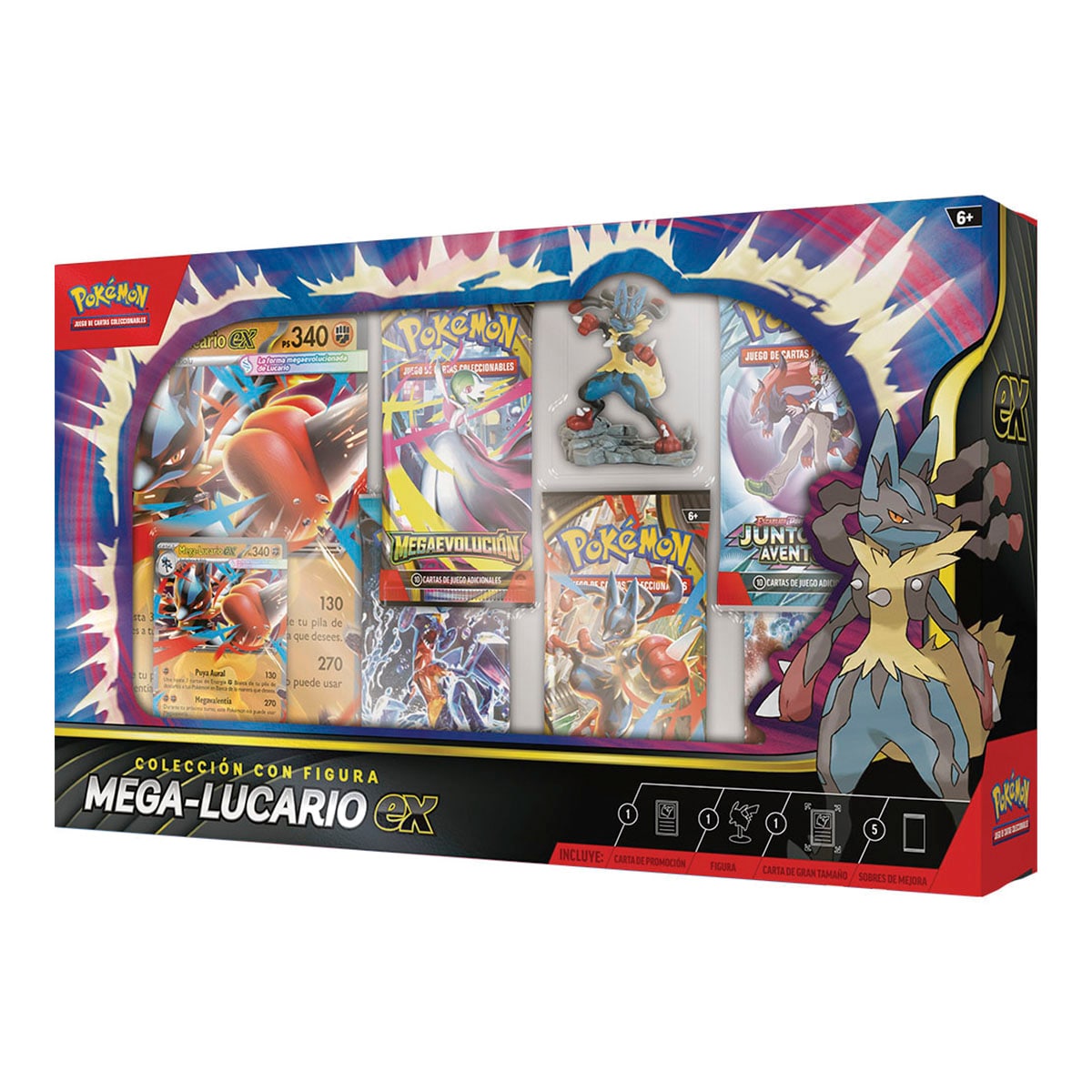 Colección con figura - MEGA LUCARIO EX